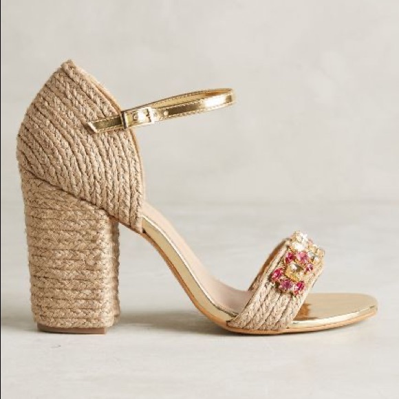 Raphaella Booz Jeweled Raffia Heels - Picture 9 of 10